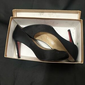 Christian Louboutin Black and Red Heels